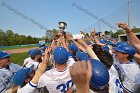 Baseball vs Babson  Wheaton College Baseball players celebrate their victory over Babson to win the NEWMAC Championship for the third year in a row. - (Photo by Keith Nordstrom) : Wheaton, baseball, NEWMAC